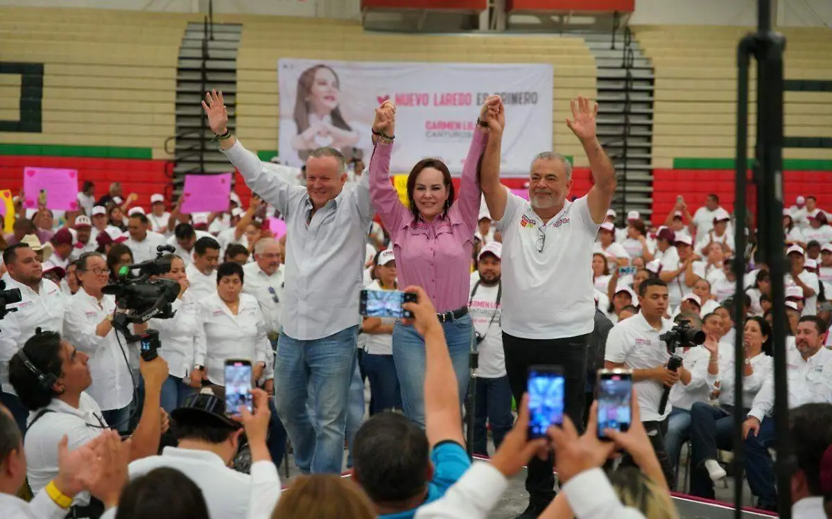 Carmen Lilia Canturosas arrancó su campaña en Nuevo Laredo oalición “Sigamos Haciendo Historia en Tamaulipas”